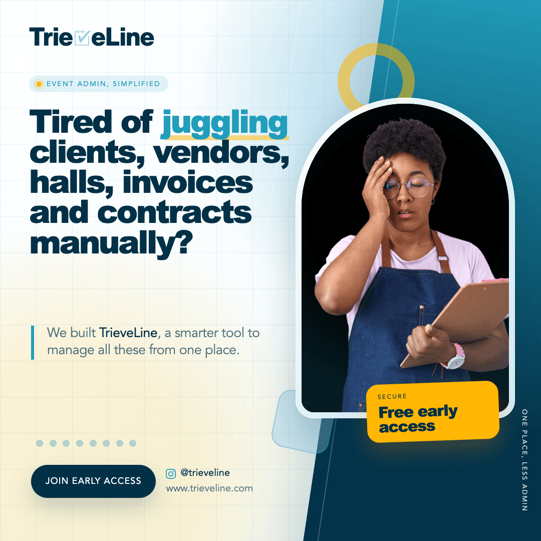 Early access launch flyer for TrieveLine